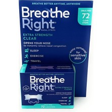 Breathe Right Extra Strength Burun Bandı Şeffaf Renk 72 Adet Erkek