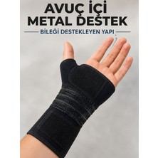 Alfa Brand Ayarlanabilir El Bilek Desteği Metal Destekli Cırtlı Bileklik El Ateli