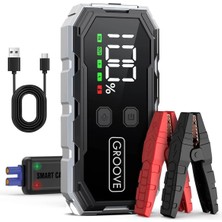 F11 15800MAH 2000A Tepe Akımı Akü Takviye Cihazı Taşınabilir Jump Starter (Powerbank+Led Lamba+Lcd Ekran) Benzinli ve Dizel Araçlar Için
