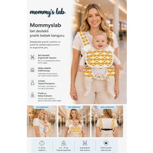 Bebek Ergonomik Pratik Kanguru Taşıyıcı, Ayarlanabilir Sırt Destekli, Sarı Balık, 0-36 Ay