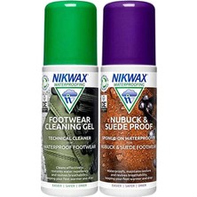 Nikwax Nubuck & Suede Ayakkabı Temizleme Jeli & Su Geçirmez Sprey 125 ml 0176P12