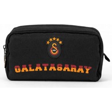 Lisanslı 5 Yıldızlı Kalemlik - Siyah Sarı Kırmızı 2 Bölmeli Kalem Kutusu