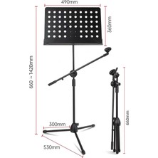 Lastvoice NT-110 Mikrofon ve Şef Nota Standı Sehpası Ikisi Bir Arada