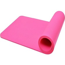 Çift Taraflı Pilates Fitness Minder Mat Kardiyo Minderi Matı 16 mm Cks-21 Pembe-Siyah