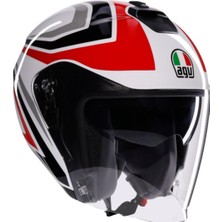 Irides Motosiklet Kaskı Açık Kask Tolosa Black Grey Red S