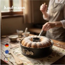 Düz & Geniş Çift Tabanlı Kelepçeli Kek Kalıbı 26 cm Siyah
