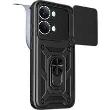 Raftan Topla Poco X8 Pro Max Pars Lens Yüzüklü Silikon - Siyah