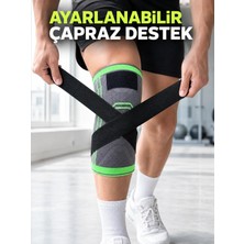 OtoTech Kadın Erkek Sporcu Dizliği Esnek Örme Ayarlanabilir Bantlı Diz Desteği