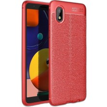 Raftan Topla Samsung Galaxy A01 Core Kılıf Auto Focus Kapak - Kırmızı