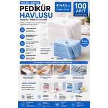 Medbright Tekkullanımlık Pedikür Havlusu 40*40 100 Adet
