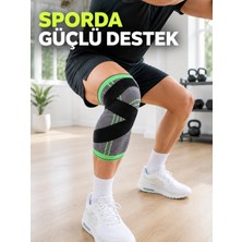 Alfa Brand Örme Sporcu Dizliği Ayarlanabilir Çapraz Destek Bantlı Esnek Diz Koruyucu