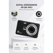 Taşınabilir Kompakt Kamera - 16X Dijital Zoom & Dahili Flaş Siyah