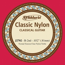 Daddario J2702 Klasik Gitar Tek Teli, Classic Nylon, Normal Tensi