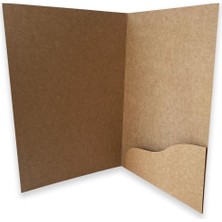 50 Adet Kraft Cepli Dosya, A4, Baskısız, 300 gr Kraft, (24X32.5 Cm)