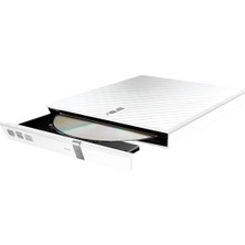 SDRW-08D2S-U Lite - Windows ve Mac Os Için Uyumlu Ömür Boyu Veri Yedeklemesi Için M-Disc Desteği ile Taşınabilir 8x DVD Yazıcı, Beyaz