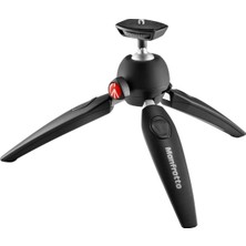 Mtpıxıevo-Bk, Pıxı Evo 2 Segmentli Mini Tripod, Aynasız Kameralar Için, Kompakt Sistem Kameraları, Dslr'ler, Video, Uygun Boyut, Alüminyum, Masa Tripodu, Siyah