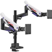 Mnt-95 Ikili Monitör Standı (Heavy-Duty) - Monitör Standı - Monitör Aparatı