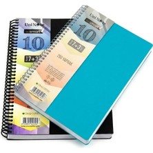 Uninote I'm Smart Spiralli 8+4 Ayraçlı 300 Yaprak 600 Sayfa Defter 12 Bölmeli - 8 Bölüm Kareli 4 Bölüm Çizgili Sert Kapak Akıllı Tasarım (Karışık Renklerde)