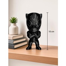 Storm 3D Mini Black Panther  Figür Kitaplık Süsü - Masa Dekorasyonu