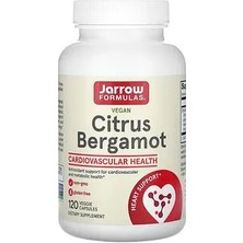 Jarrow Formulas Vegan Narenciye Bergamot, 120 Sebze Kapsülü (Kapsül Başına 500 Mg)