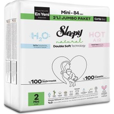 Natural Double Soft Avantajlı Mega Paket Bebek Bezi 2 Numara Mini 84 Adet