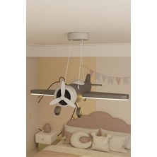 Çocuk Odası Avizesi, Uçak Avize, Bebek Odası Avizesi Küçük Kaşif LED Tavan Lambası