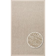 Eko Halı Ventura Vnt 2704 L.beige Bordür Beige Sisal Görünümlü Iç ve Dış Mekan Uyumlu Hav Vermeyen Modern Dokuma Halı