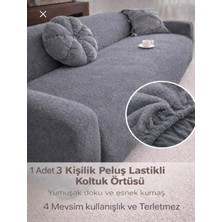 Seltenet Yumuşacık Welsoft Lastikli 3 Kişilik Koltuk Örtüsü Kaymaz Esnek ve Yıkanabilir Koltuk Kılıfı