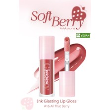 Dudaklara Dolgun ve Işıltılı Görünüm Sunan Gloss PERIPERA Ink Glasting Lip Gloss (16 All That Berry)