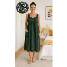 Yeniürün!!! Aysun Tekstil Kalitesinde Viscon-Penye-Pamuk Kumaştan  Cepli Askılı Ev&plaj Elbisesi