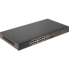 Dahua CS4218-16ET-135 16 Port Poe Switch 16FE Poe + 2ge Sfp Kombo, Toplam 135W Poe