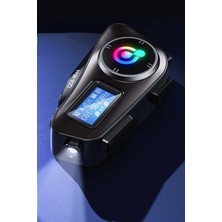 Radyolu 2 Bağlantılı Gürültü Engelleme Özellikli Ekranlı Fenerli Müzik ve Telsiz Bluetooth Intercom