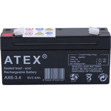 Magicool Atex Ax6-3.4 6V 3.4AH Yatay Akü