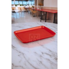 ÖzSa Home Servis Tepsi Çay Servis Fast Food Servis Sunum Tepsisi 27 x 36 cm Abs Tepsi Büfe Restoran Otel Kafe