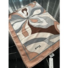 Siyane Scarf Naturel Desen Şal 02