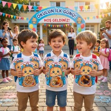 Atölye Mila Okul Çantası Temalı Okuluna Hoş Geldin Yazılı Boş Şeker Kutusu 10'lu Konsept Hediyelik