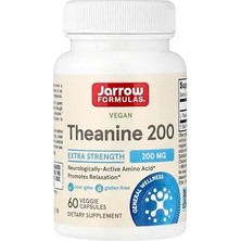 Jarrow Formulas Vegan Theanine 200, 200 Mg, 60 Bitkisel Kapsül