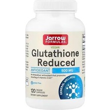 Jarrow Formulas Indirgenmiş Vegan Glutatyon, 500 Mg, 120 Bitkisel Kapsül