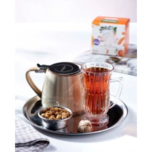 ÖzSa Home 6 Adet Lüx 26 cm Gümüş Yuvarlak Servis Sunum Tepsisi