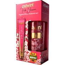 Ostwint Pink Blossom Vücut Spreyi 200ml & Vücut Kremi 50ml Set - Taze Çiçekler ve Çiçeksi Parfüm Kokusu