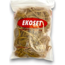 Ekoset 220 x 5 mm Kalın Kauçuk Ambalaj Lastiği 220 x 5 mm 100 Adet Doğal Renkli Paket