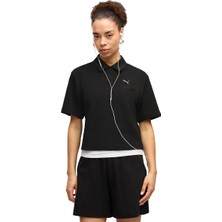 Puma  Class Polo Kadın Siyah Günlük Stil Polo Yaka T-Shirt 69401401