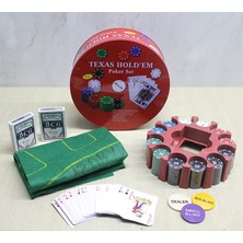 Adalı Store Metal Kutulu 240 Chip ve 2 Adet Iskambil  Kağit Setine Sahip Poker Oyunu ALK3539