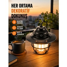 Hafif ve Taşınabilir Retro Tasarım Kamp Lambası - Lisinya