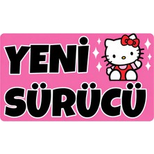 Quart Aksesuar Acemi Sürücü Yeni Sürücü Sticker 18 x 10 cm Araba Motor Sticker Cam Oto Sticker