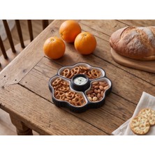 Nokta Labs Şık Oluklu Çerezlik ve Sunum Tepsisi - 3D Baskı Atıştırmalık Tabağı - Elegant Snack Tray
