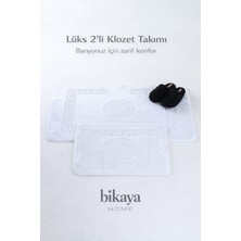Bikaya Home 2’li Klozet Takımı | Yumuşak Peluş Doku | Kaydırmaz Taban | Kolay Temizlenir | Şık & Konforlu