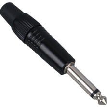 Temiz Pazar Metal Ni̇kel Canon Ti̇pi̇ 6.3 Mono Gi̇tar Jack Fi̇ş