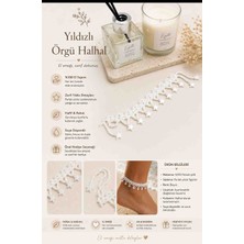 Belirtilmemiş Zeynep Beautly & Handmade Beyaz El Yapımı Yıldızlı Halhal
