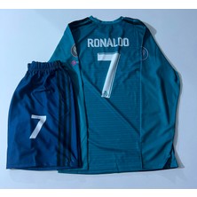 Mmt Spor M.a.d.r.i.d 2018 Cristiano Ronaldo Röveşata Çocuk Forması Uzun Kollu 2 Li Setti 7